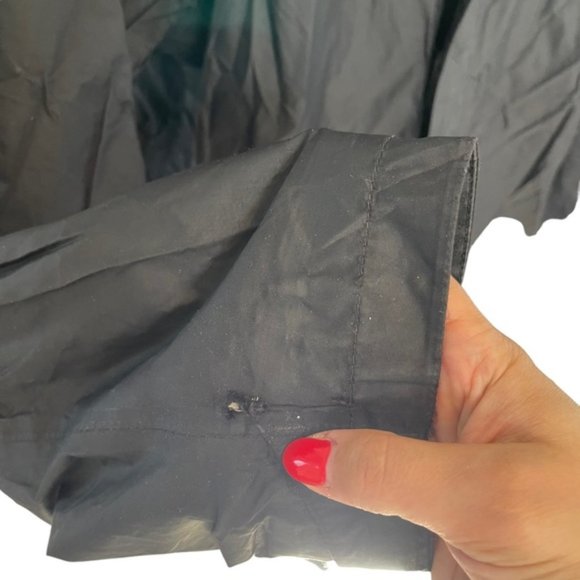 The North Face TNF Men's Black Hyvent Waterproof Hooded Rain Jacket Coat Vent L - Picture 11 of 11